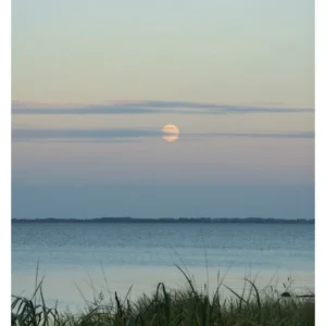 Måne over Hasmark Strand